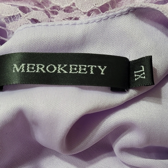 Flutter Sleeve Lace Eyelet Maxi Dress - Picture 4 of 8